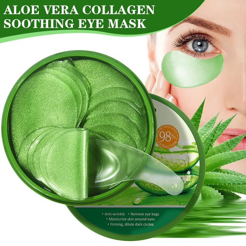 60pcs Aloe Vera Collagen Eye M - Sheet Mask Collagen recension och pris